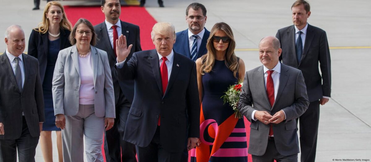 Трамп і Шольц. Фото: Morris MacMatzen/Getty Images