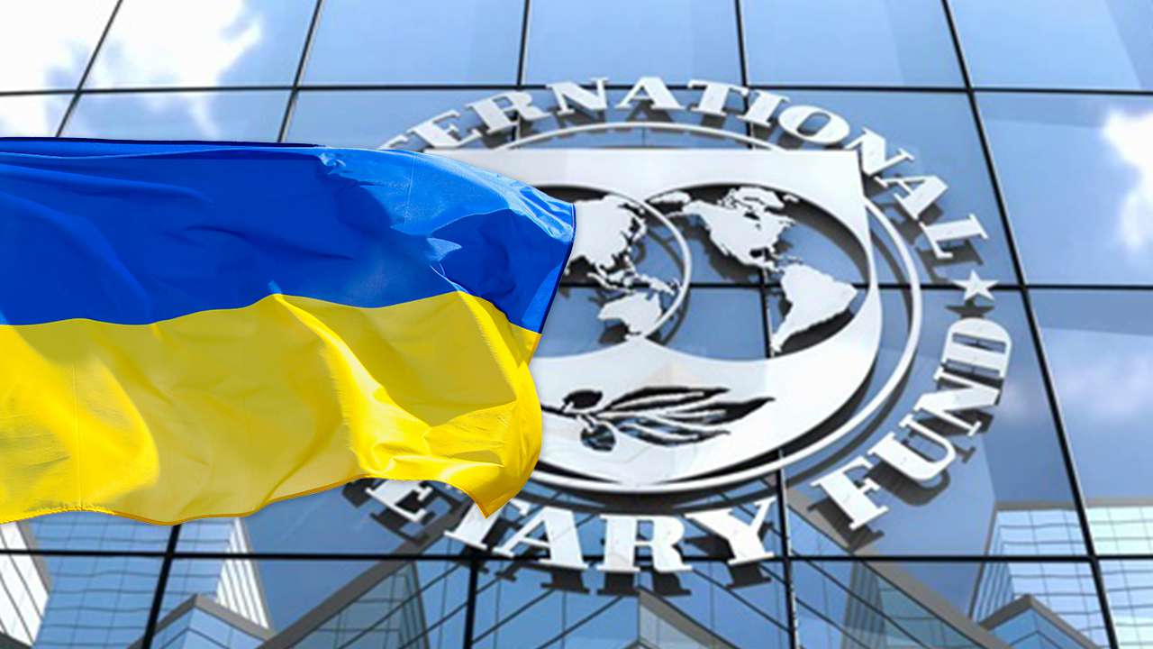 Міжнародний валютний фонд та прапор України. Колаж: Radar