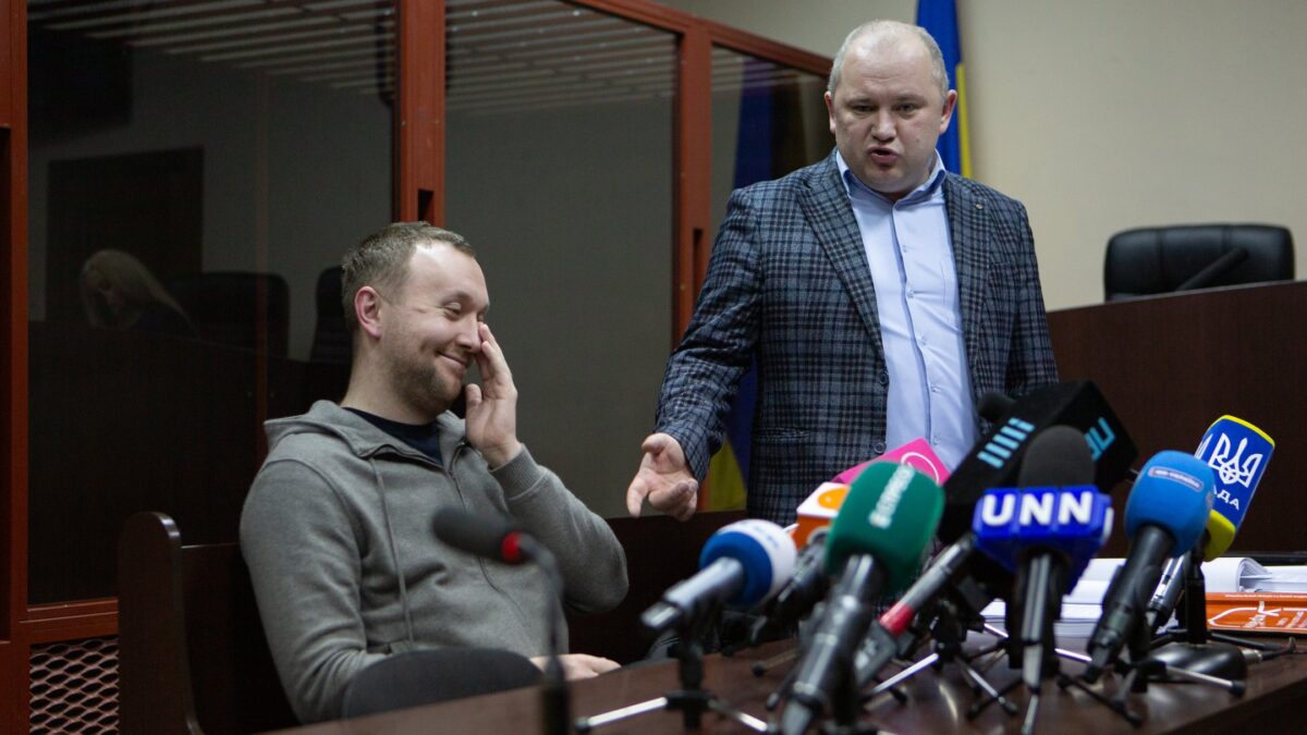Роман Гринкевич у суді. Фото: Суспільне