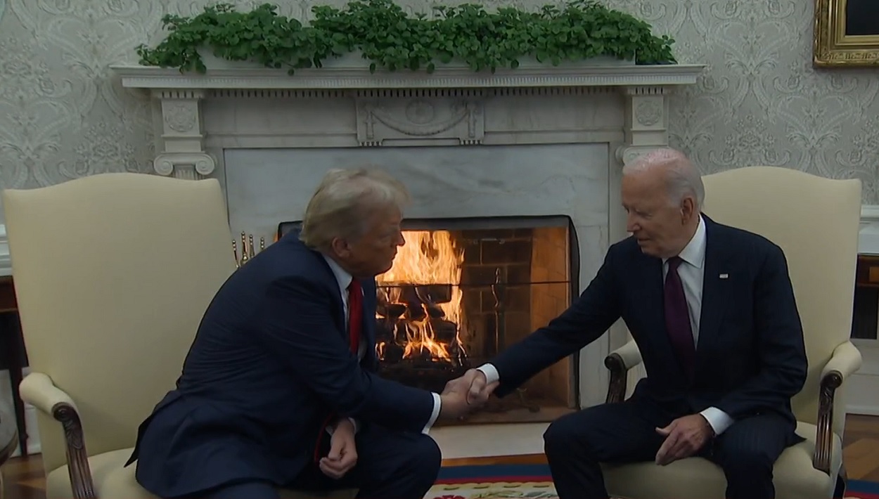 Байден та Трамп у Білому домі. Фото: NBC News