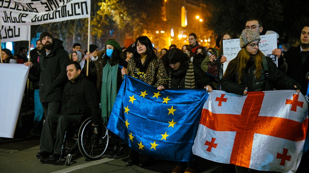 Протести у Грузії. Фото: Суспільне