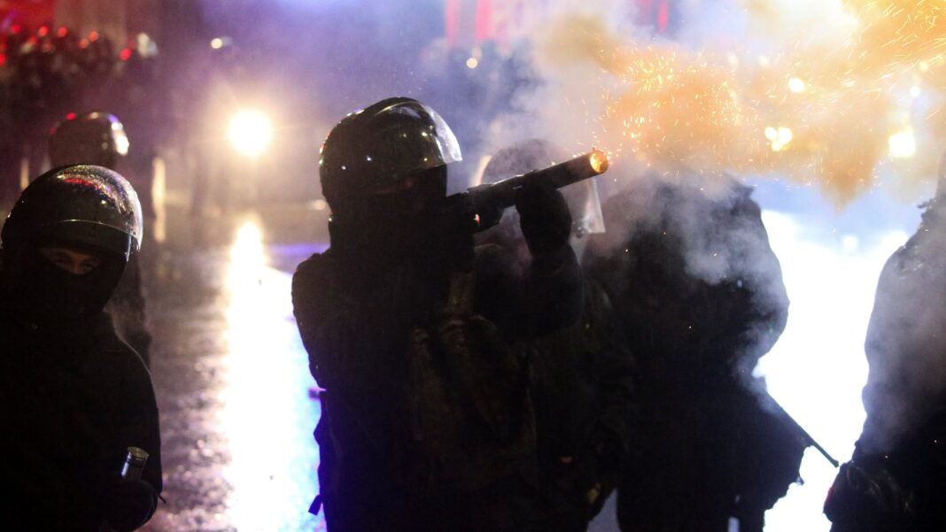 Протести в Грузії. Фото: REUTERS/Irakli Gedenidze