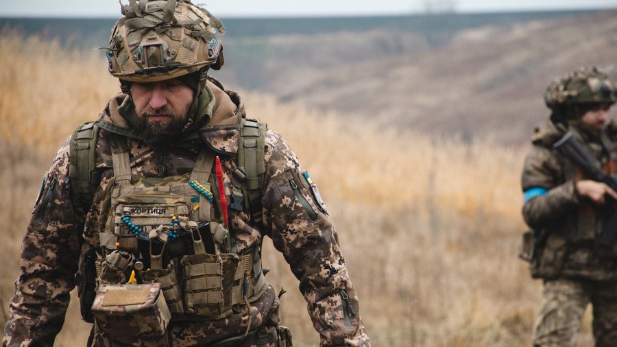 Українські військові на полігоні. Фото: 82 окрема десантно-штурмова Буковинська бригада/Facebook