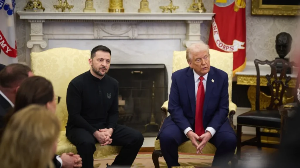 Володимир Зеленський та Дональд Трамп у Білому домі, 28 лютого 2025 року. Фото: ОП