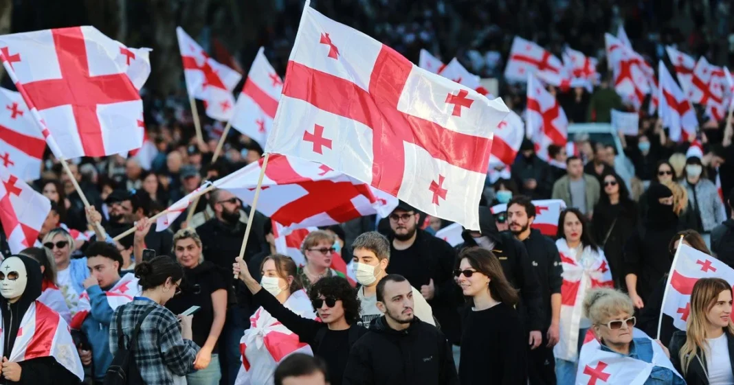 Протести у Грузії. Фото: Associated Press