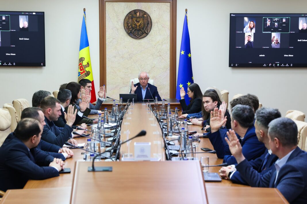 Засідання уряду Молдови. Фото: Facebook-сторінка прем'єр-міністра Александра Мунтяну.