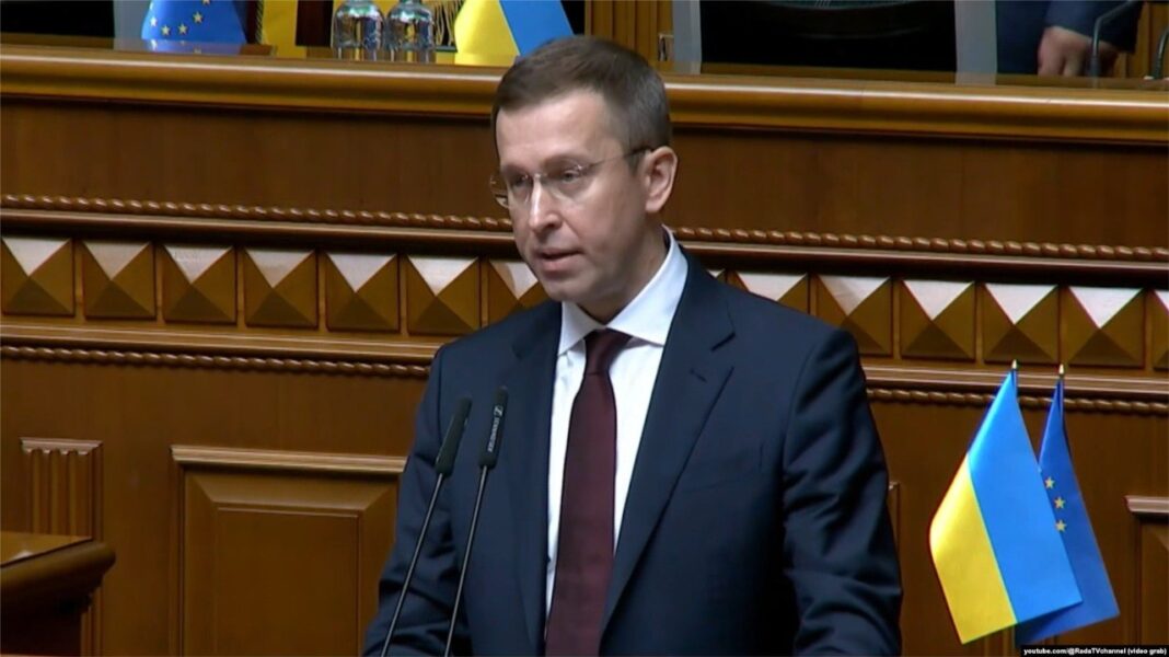 Сергій Корецький у Верховній Раді під час призначення на посаду прем'єр-міністра.