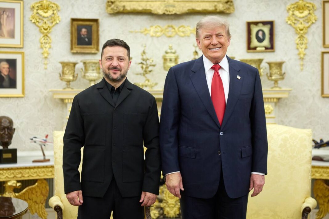 Президент Володимир Зеленський та голова Білого дому Дональд Трамп