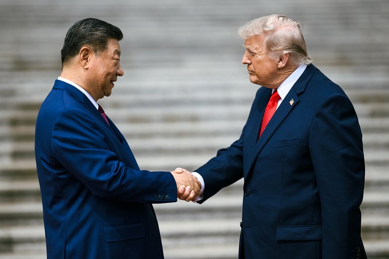 Президент США Дональд Трамп та лідер КНР Сі Цзіньпін під час зустрічі у Вашінгтоні.