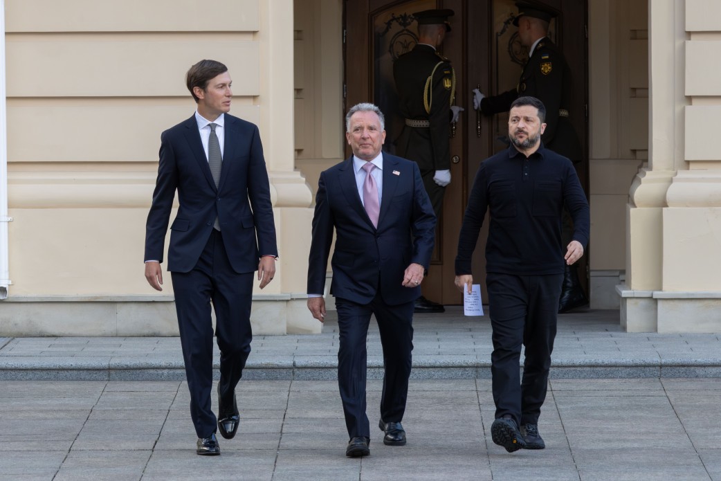 Стів Віткофф, Джаред Кушнер та Володимир Зеленський у Києві